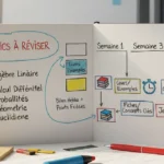 Structure un plan de révision avant un examen de maths.